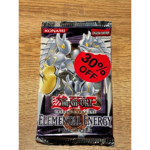 Yu-Gi-Oh! Elemental‎ Energy Booster Pack Sealed 1st Edition 2005 Hanger Yugioh - Picture 1 of 6